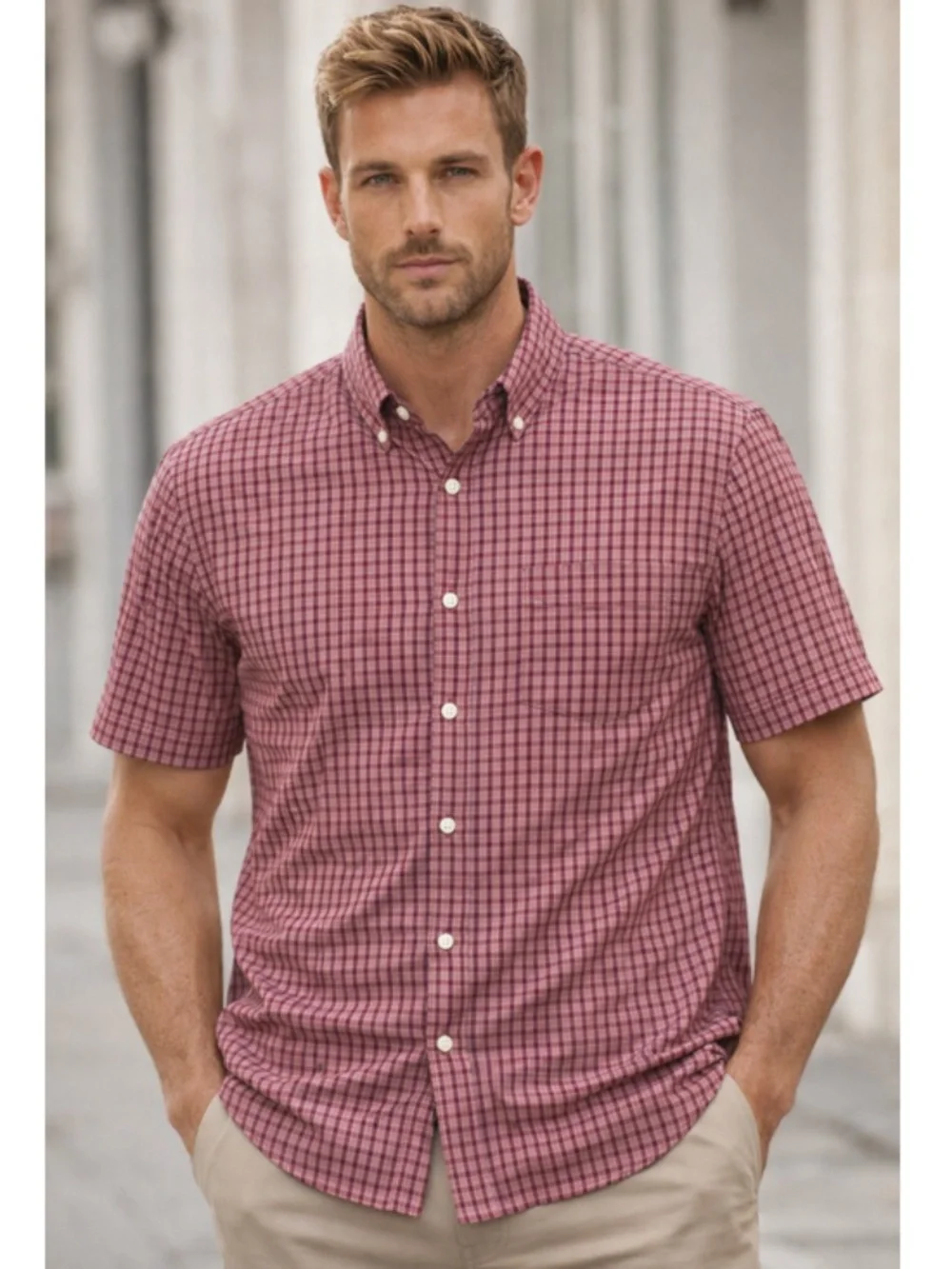 J. Crew Prep School Plaid Short Sleeve Shirt